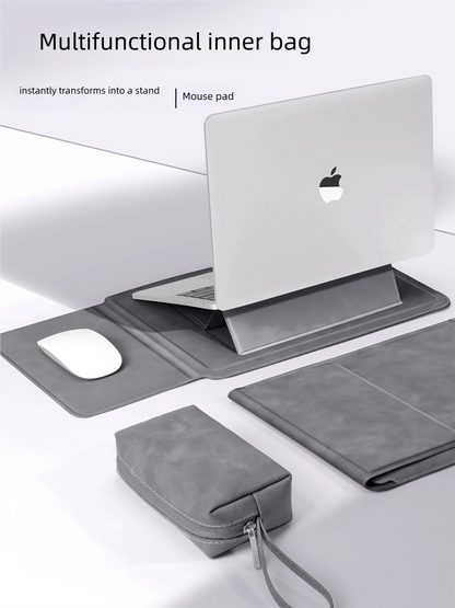 Laptop Sleeve Case 13 14 15 15.6 16Inch For Huawei HP DELL Bag For Macbook Air Pro 13 13.6 M4 Notebook Case with stand Men Women