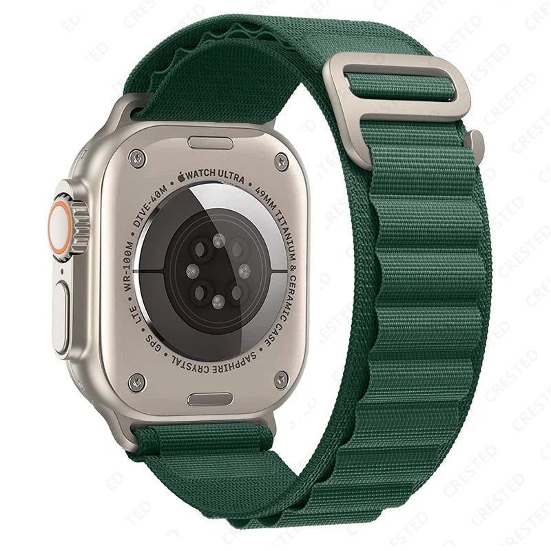 Alpine Loop Strap for Apple Watch – Rugged Adjustable Band (40–49mm, Ultra/Series Compatible)