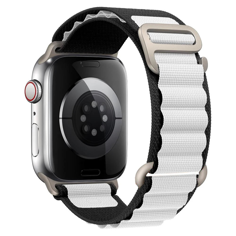 Nylon Alpine Strap for Apple Watch – Adjustable Sport Band (40–49mm, Ultra & Series Compatible)
