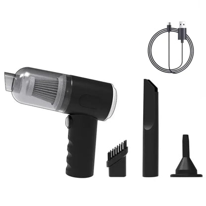 9000Pa Wireless Car Vacuum Cleaner – USB Rechargeable Mini Wet & Dry Cleaner
