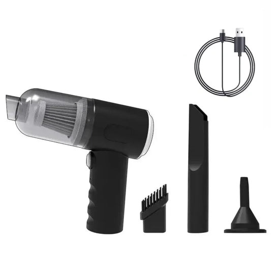 9000Pa Wireless Car Vacuum Cleaner – USB Rechargeable Mini Wet & Dry Cleaner