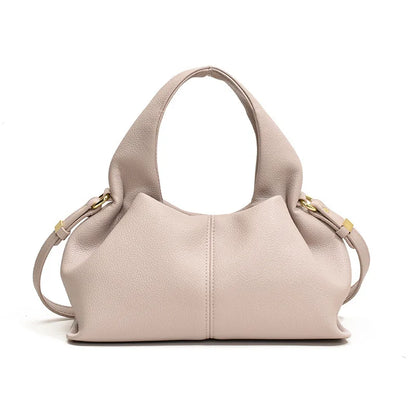 2026 Stylish Designer French Cloud Bag Niche Genuine Leather High-End Crossbody Dumpling Bag Versatile Handbag Shoulder Bag