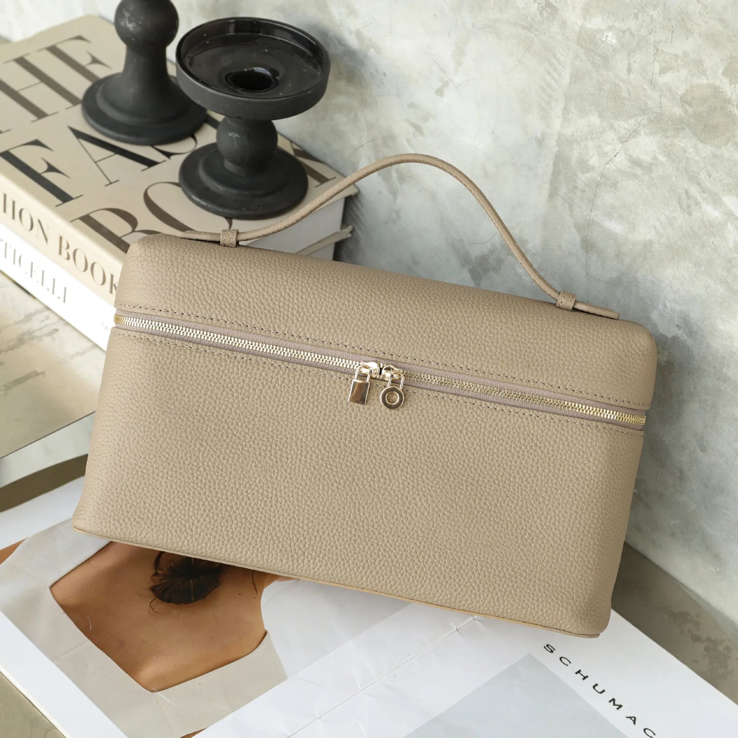 MENDY Genuine Leather Women’s Handbag – Large Shoulder & Crossbody Luxury Designer Bag