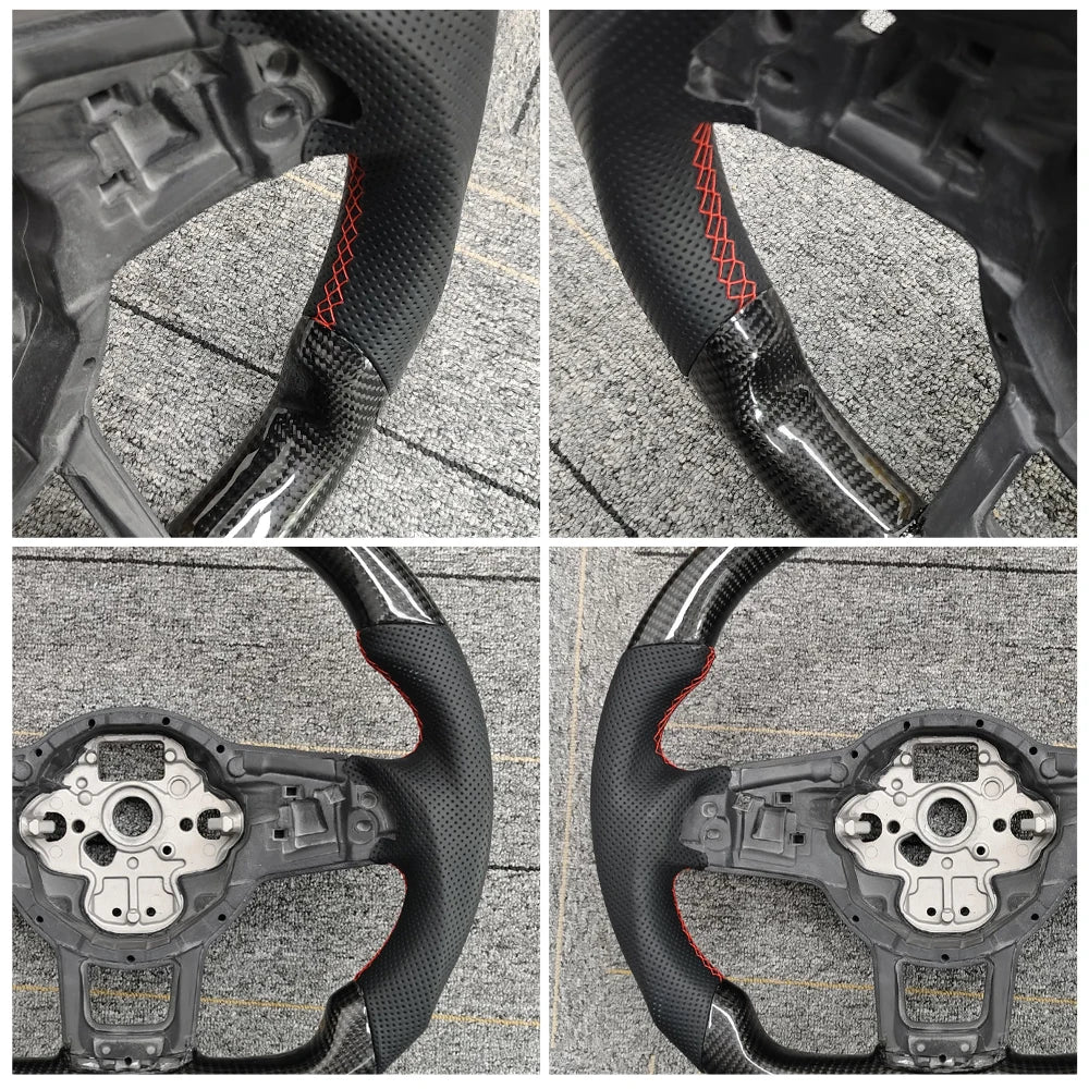 Customized Steering Wheel Genuine Carbon Fiber Modification For Volkswagen Tiguan Golf 7 7.5 GTI GTE 2013-2019 Car Accessories