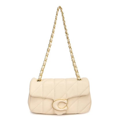 Quilted Stitch Chain Shoulder Crossbody Top Handle Bag Women Fashion Trendy Hobo Handbag Hot Selling