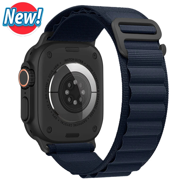 Alpine Loop Strap for Apple Watch – Rugged Adjustable Band (40–49mm, Ultra/Series Compatible)
