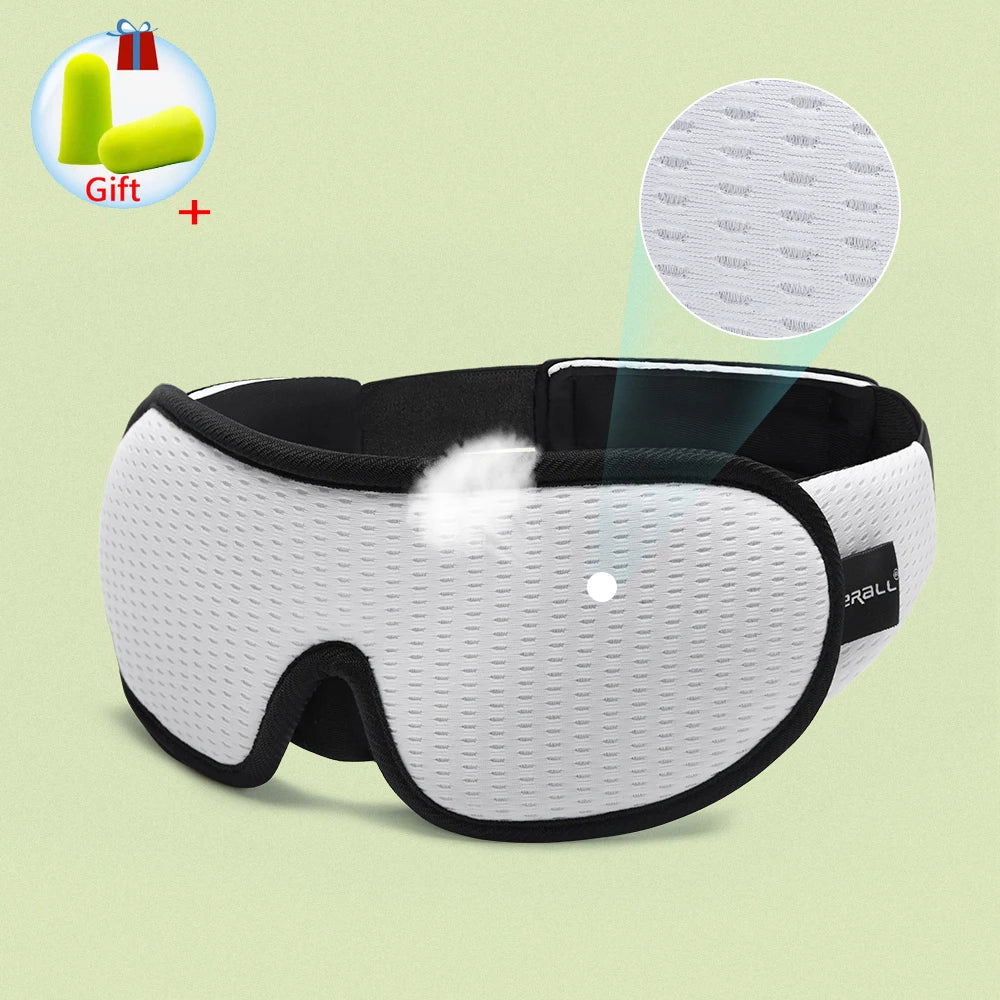 3D Sleep Mask – 100% Blackout Eye Mask for Travel & Relaxation