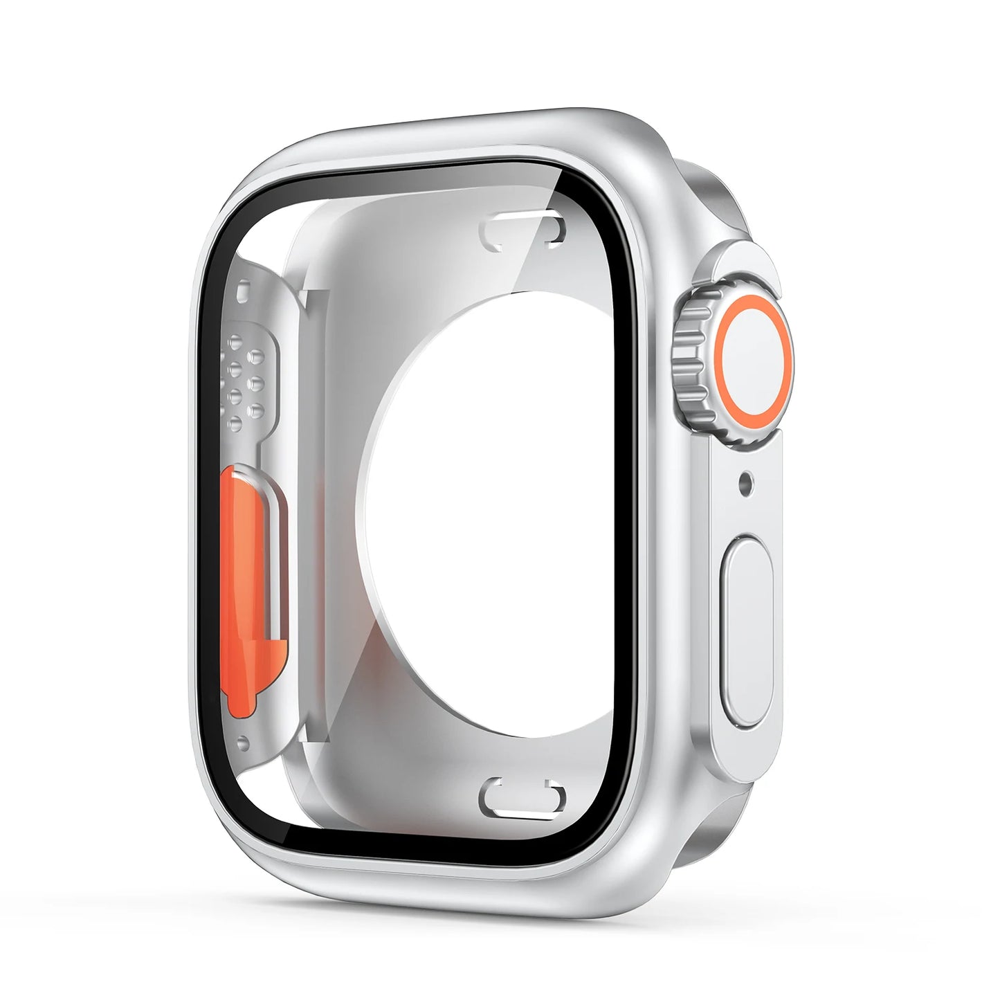 Apple Watch Bumper Case with Screen Protector – Hard PC Front & Rear Cover (40–45mm, Series Compatible)