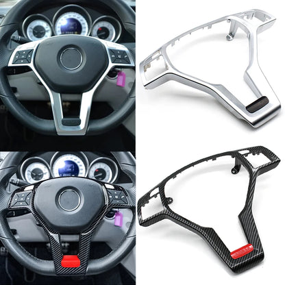Chrome Steering Wheel Panel Cover Trim for Mercedes-Benz AMG A, B, C, E, GLA & CLA Class
