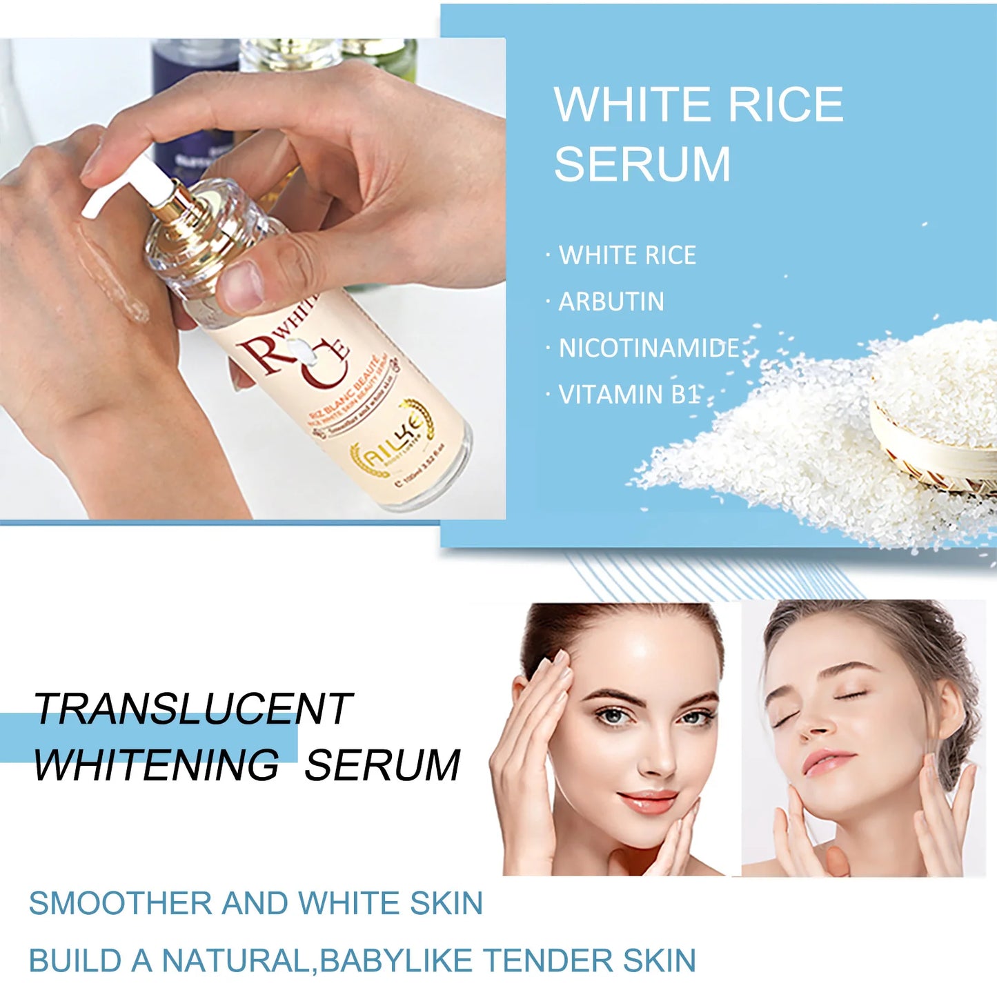 AILKE Brightening Cream – Dark Spot & Even Tone Moisturizer for Face & Body with Collagen