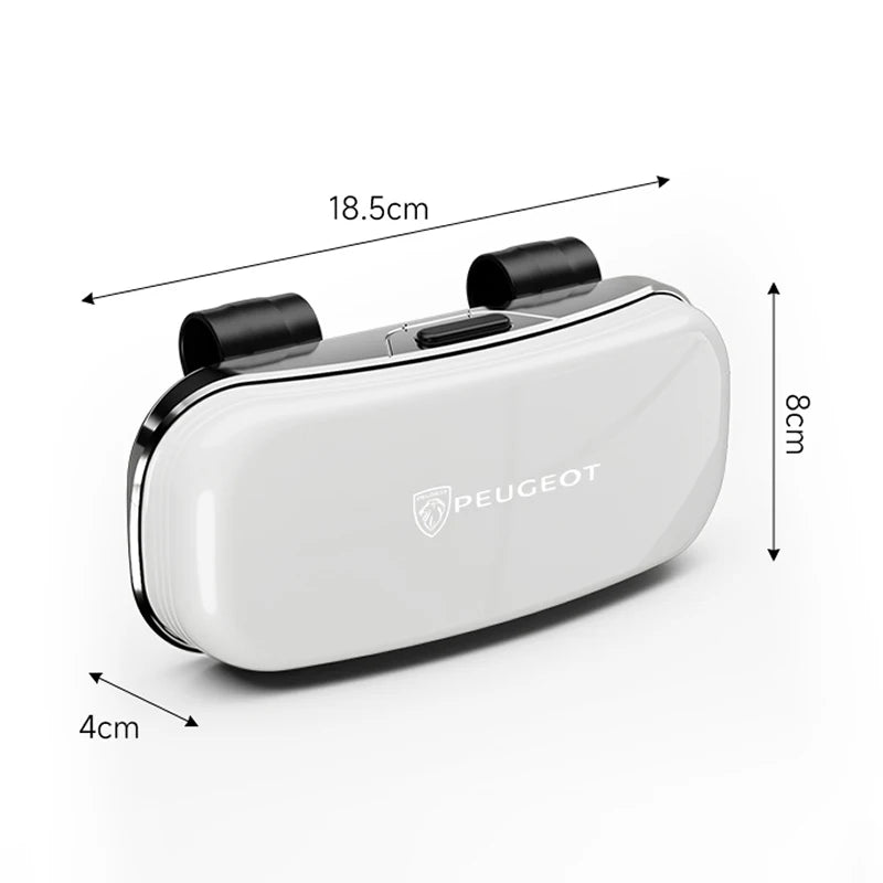 Car Sun Visor Sunglasses Case Glasses Holder Car Accessories Glasses Box For Peugeot 206 307 308 207 3008 208 407 508 2008 5008