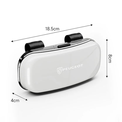 Car Sun Visor Sunglasses Case Glasses Holder Car Accessories Glasses Box For Peugeot 206 307 308 207 3008 208 407 508 2008 5008