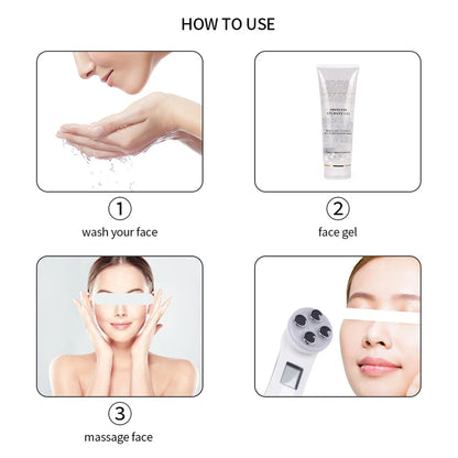 Face Lifting Machine EMS Micro-current Facial Skin Firm Massager LED Photon Rejuvenation Beauty Device
