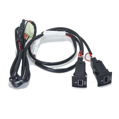 USB Car Charger Socket QC3.0 & Type-C PD for VW Golf 6, Jetta 5, Scirocco (2006–2012) – 12V/24V