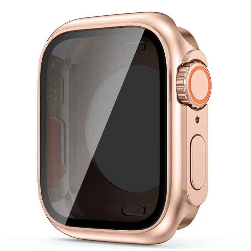 Apple Watch Bumper Case with Screen Protector – Hard PC Front & Rear Cover (40–45mm, Series Compatible)