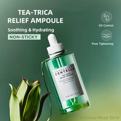 Korean Centella Ampoule Series,Poremizing Fresh,Brightening,Intensive Ampoule Face Pore Care Soothing Serum Skincare Products