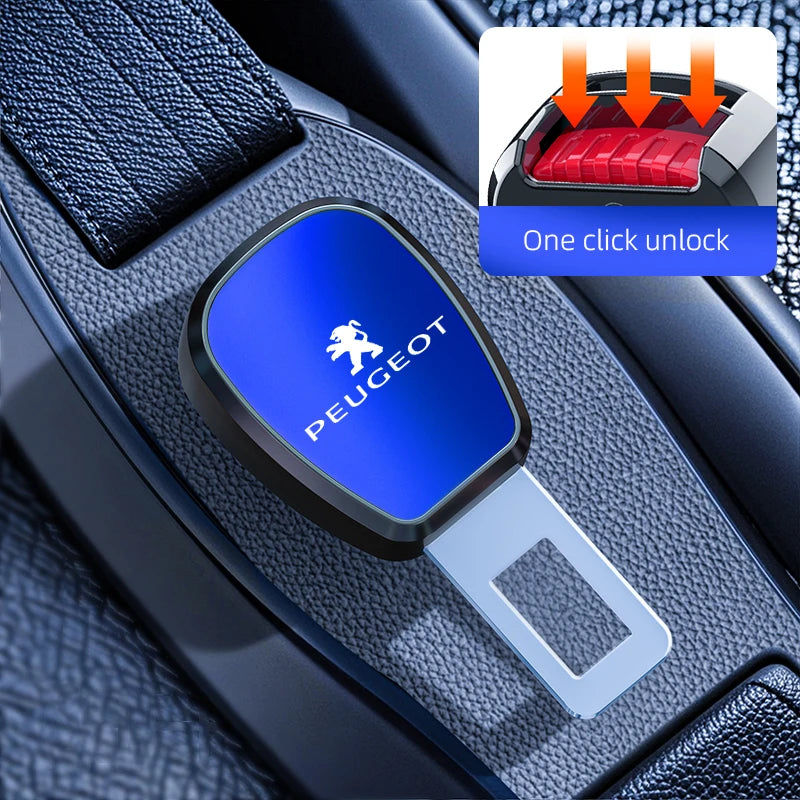 Car Seat Belt Extend Alloy Fastener Safety Strap Buckle Extender For New Peugeot 206 208 207 3008  106 406 407 307 301 408 5008