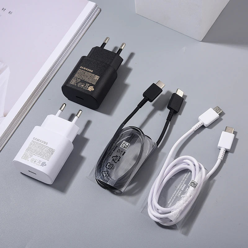 Samsung EP-TA800 Charger Super Fast Wall Charging Adapter 100CM PD Type C Cable for Galaxy Note 10 20 Pro S22 S21 Ultra S10+ A55