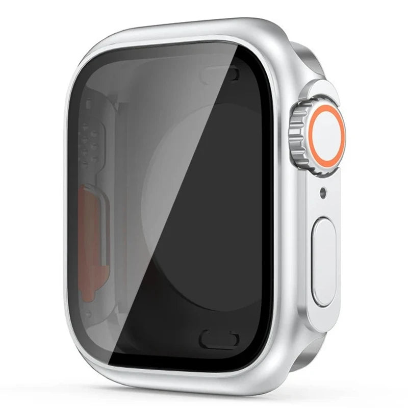Apple Watch Bumper Case with Screen Protector – Hard PC Front & Rear Cover (40–45mm, Series Compatible)