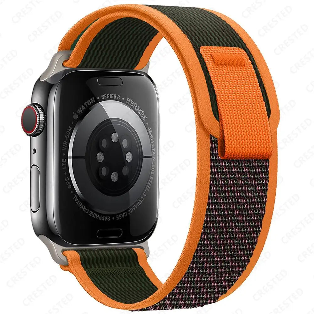 Trail Loop Strap for Apple Watch – Adjustable Sport Band (40–49mm, Ultra/Series Compatible)