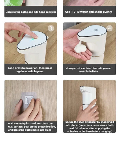 Automatic Soap Dispenser – Touchless Sensor Foam Dispenser with Type-C Charging