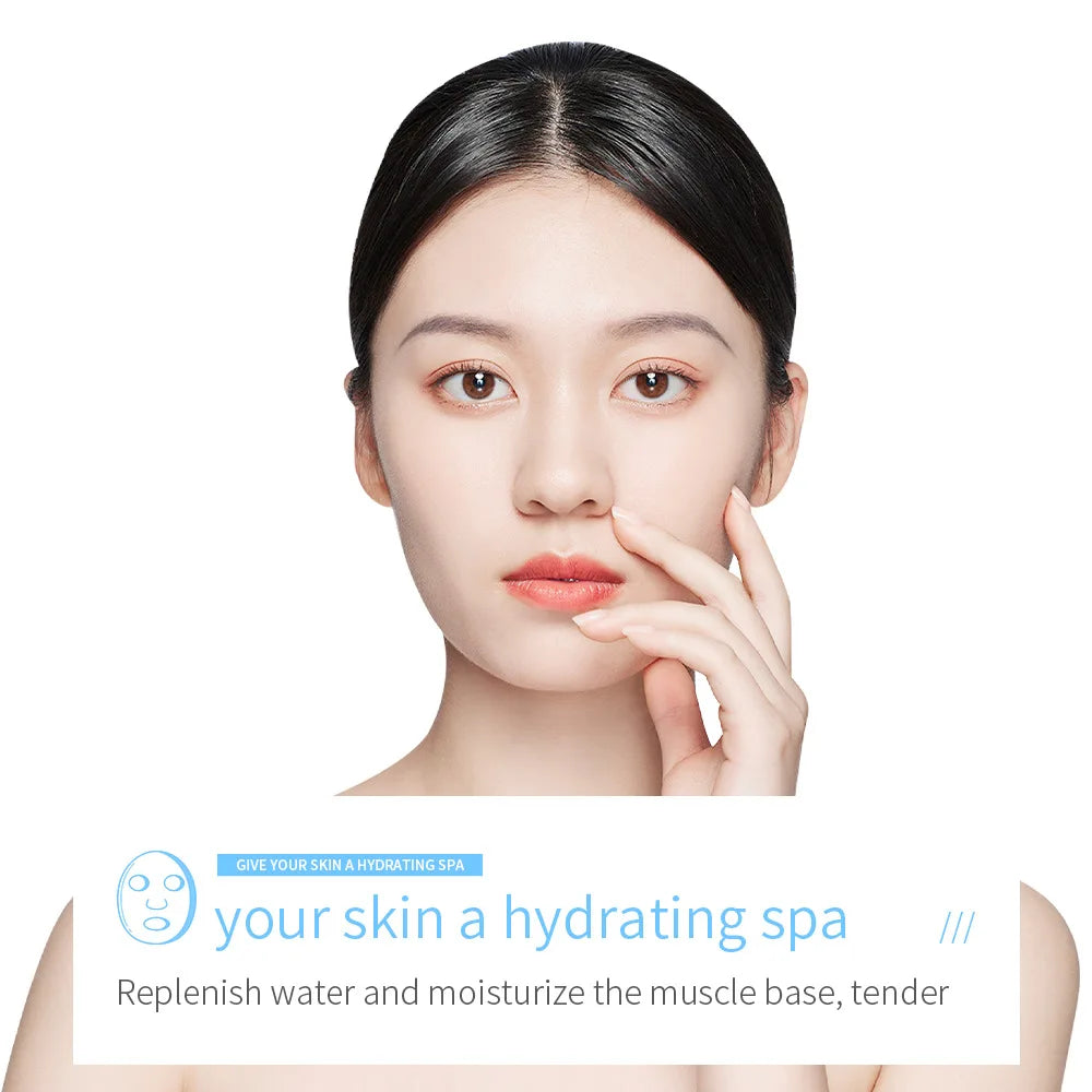 BIOAQUA Centella Collagen Face Mask (20pcs) – Hydrating & Refreshing Sheet Masks with Hyaluronic Acid