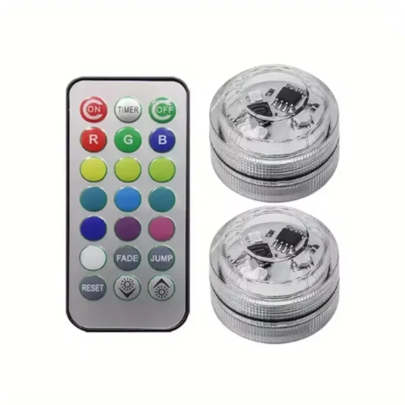 Wireless LED Car Interior Light – Adhesive Ambient Roof Lamp with Remote Control