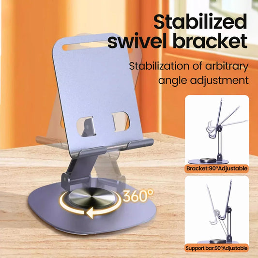 Olaf Rotating Phone & Tablet Stand – Adjustable Desktop Holder for iPhone & iPad