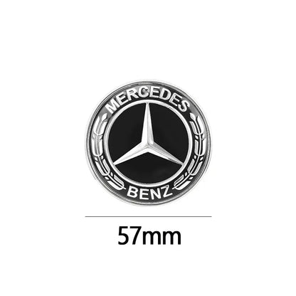 57mm Car Hood Emblem Badge Bonnet Emblem Stickers For Mercedes Benz Brabus AMG W124 W140 W163 W202 W203 W204 W210 W211 W205