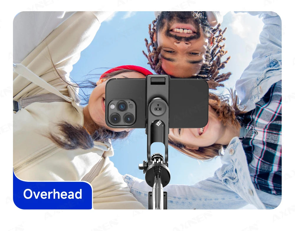 F16 Selfie Stick Tripod – 170cm Extendable with Bluetooth Remote & 360° Rotation