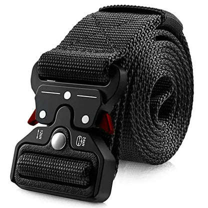 Genuine Tactical Belt Quick Release Outdoor Military Belt Soft Real Nylon Sports Accessories Men And Women Black Belt