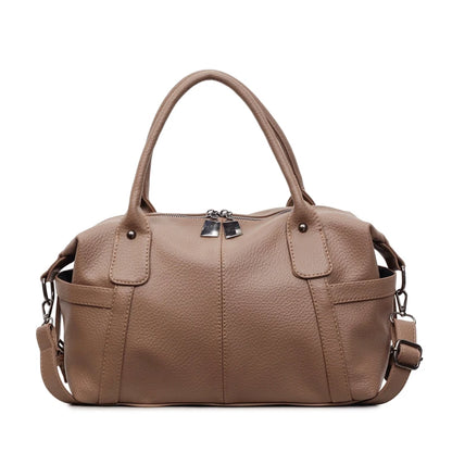 Luxury Women Shoulder Bag Soft Leather Retro Solid Color Crossbody Bags Large Capacity Handbags Fashion Travel Commuter Tote Sac