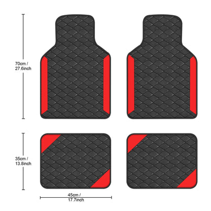 4pcs Luxury Car Floor Mats (Non-Slip & Durable)