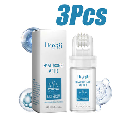 0.25mm Micro Needle Essence Hyaluronic Acid Microneedle Roller Facial Serum Hydrating Brightening Pore Refining Beauty Skin Care