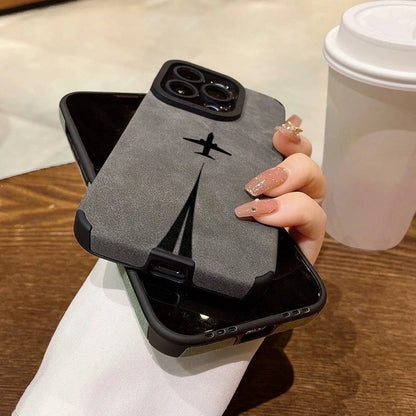 Luxury Matte Leather Silicone Case for iPhone 17 16 15 14 13 12 11 Pro Max 16 Plus X XR XS Max Lens Protection Shockproof Cover