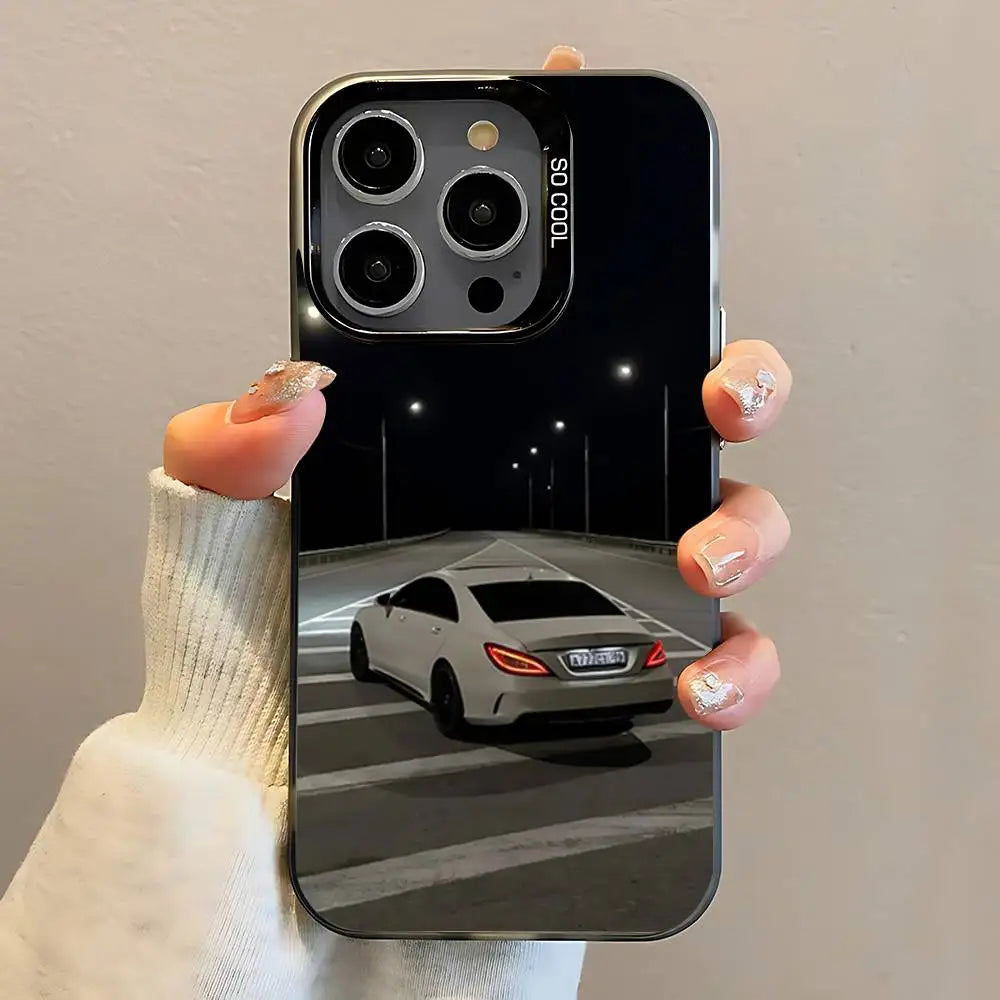 Cls 63 AMG Car M-Mer-cedes Phone Case For iPhone 16,15,14,13,12,11,Pro,Max,Plus,Mini,SE Anti Fall Black Matte Hard Bumper