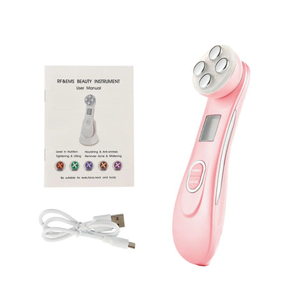 Face Lifting Machine EMS Micro-current Facial Skin Firm Massager LED Photon Rejuvenation Beauty Device