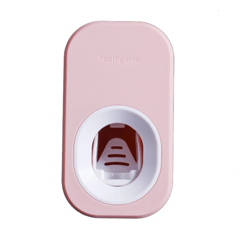 Automatic Toothpaste Dispenser Set – Wall Mounted Toothbrush Holder & Dust-Proof Organizer