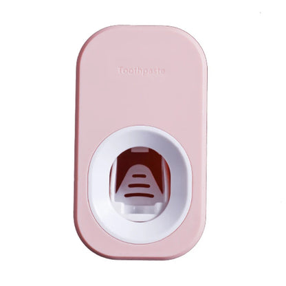 Automatic Toothpaste Dispenser Set – Wall Mounted Toothbrush Holder & Dust-Proof Organizer