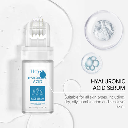 0.25mm Micro Needle Essence Hyaluronic Acid Microneedle Roller Facial Serum Hydrating Brightening Pore Refining Beauty Skin Care