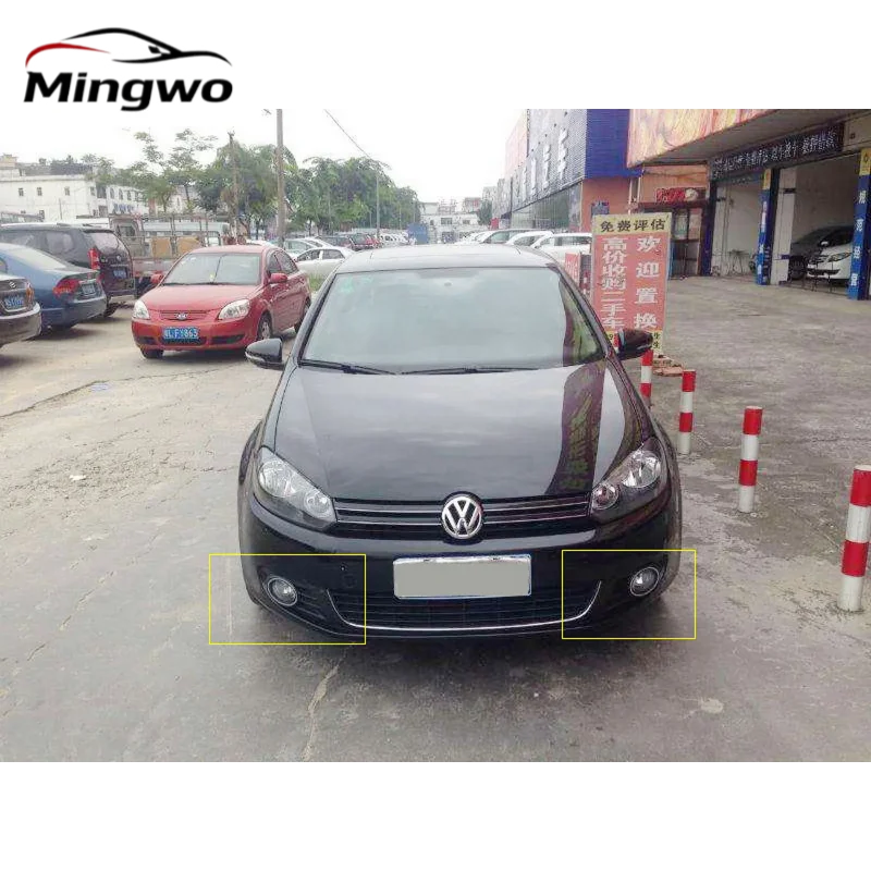 2PCS Fog Light Grill Covers for VW Golf 6 MK6 (2008–2013) – L&R Set