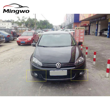 2PCS Fog Light Grill Covers for VW Golf 6 MK6 (2008–2013) – L&R Set