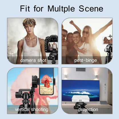 55” Aluminum Tripod Stand – 140cm Camera & Phone Tripod with Pan Head & Quick Release Plate
