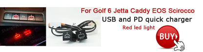 Fast Charging Car USB Adapter (PD & QC3.0 Power Button)