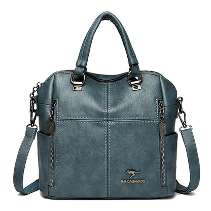 Hot Sale High Quality Leather Backpack Women Shoulder Bags Multifunction Travel Backpack School Bags for Girls Bagpack Mochila