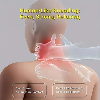 Neck Shoulder Massage Shawl Relaxer Cervical Spine Muscle Heated Trapezius Massager Press Kneading Charging