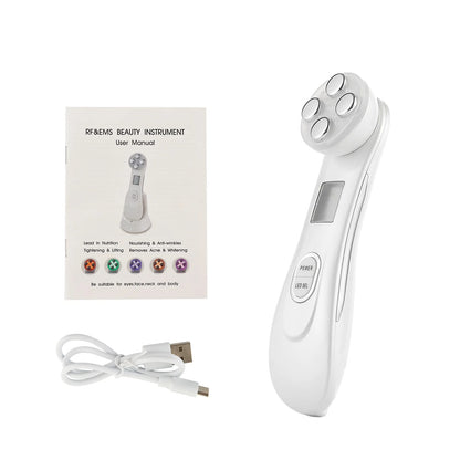 Face Lifting Machine EMS Micro-current Facial Skin Firm Massager LED Photon Rejuvenation Beauty Device