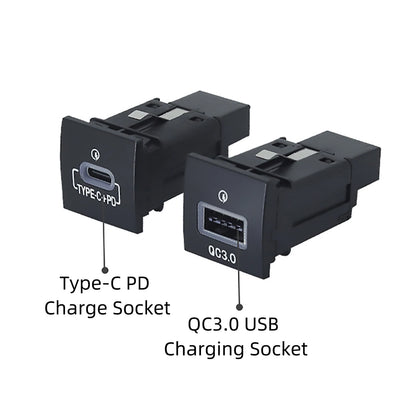 USB Car Charger Socket QC3.0 & Type-C PD for VW Golf 6, Jetta 5, Scirocco (2006–2012) – 12V/24V