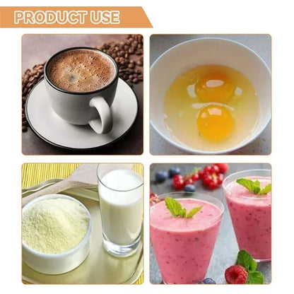 Mini Electric Milk Frother – Wireless Handheld Coffee Whisk & Egg Beater