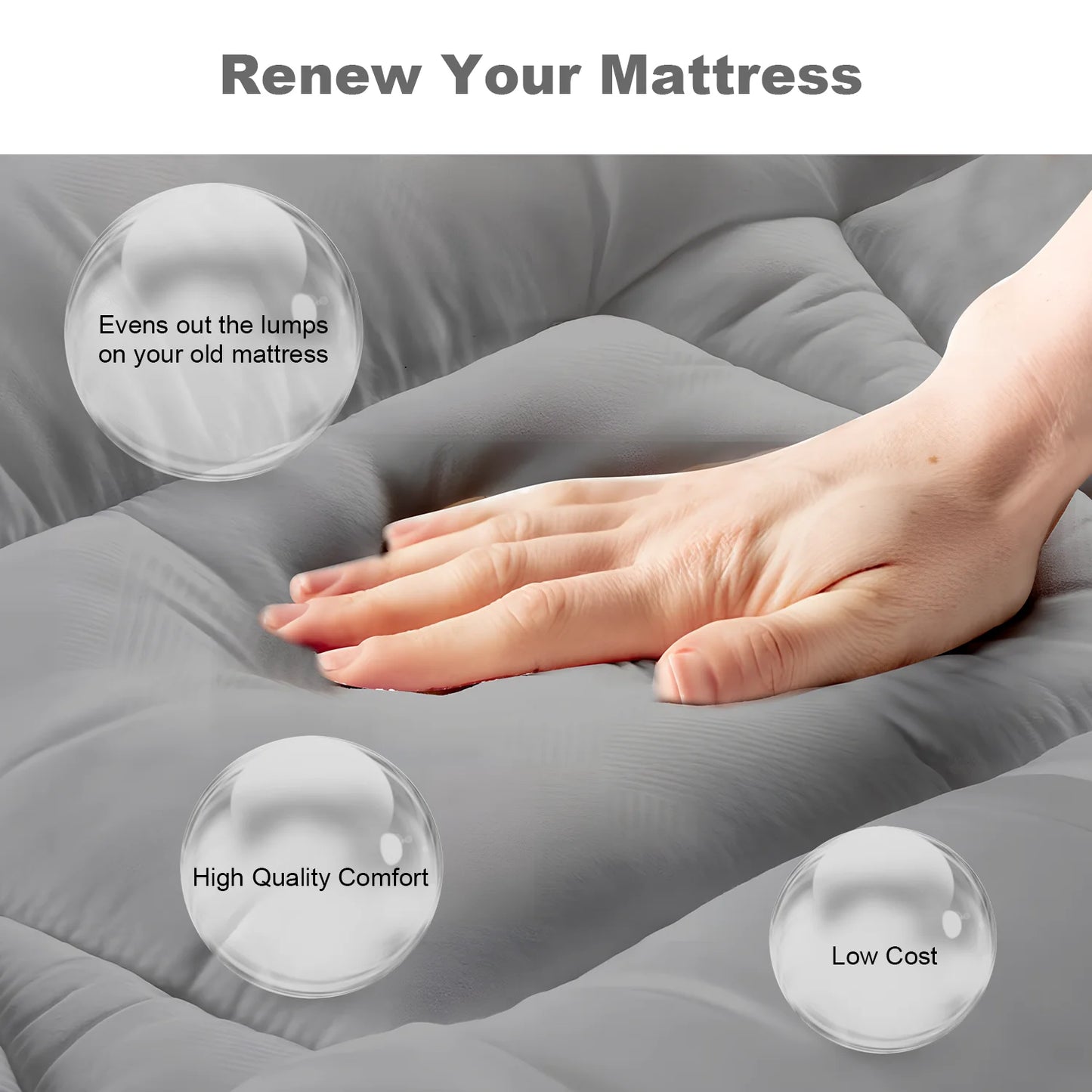 Foldable Thick Mattress for Single & Double Bed – Soft Home & Dormitory Mat